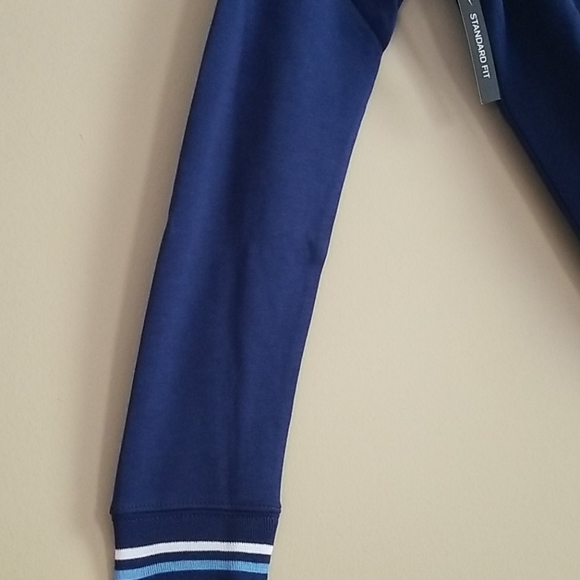 Nike Blue & White Logo Pullover Fleece Hoodie XS - Picture 6 of 9